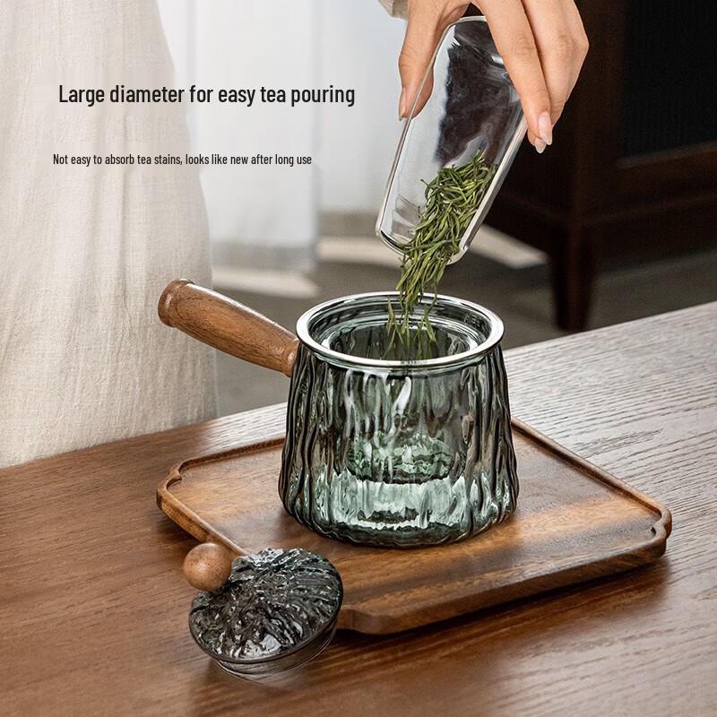 Fulinz Transparent Glass Teapot with Filter