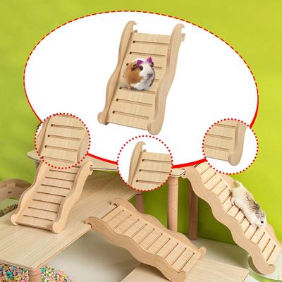 Wooden Hamster Ladder Bunny Hutch Ramp Climbing Toy Dwarf Bridge,Ladder Bridge,for