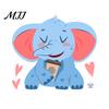 Safety Outlet Protectors for Children Cute Elephant Switch Sticker, Decorative PVC Waterproof Light Decal, Protective Cover Flexible Cut to
