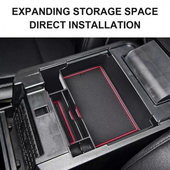 Center Armrest Black Storage Tray Organizer Box For -2025 Ford Explorer US