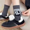 Cartoon Pocket Socks for Girls, Cute Little Cats and Dogs, Trendy Mid-calf Socks, Personalized Animal Flocked Pile Socks