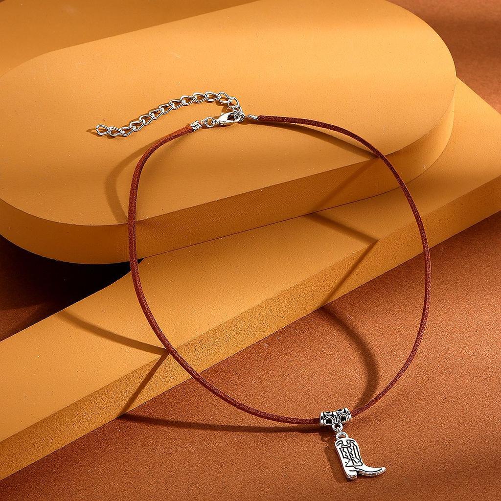 Halskette nationalen Wind Kuhkopf Kreuz Cowboy Maillard Stapel Dai Fugu Halskette