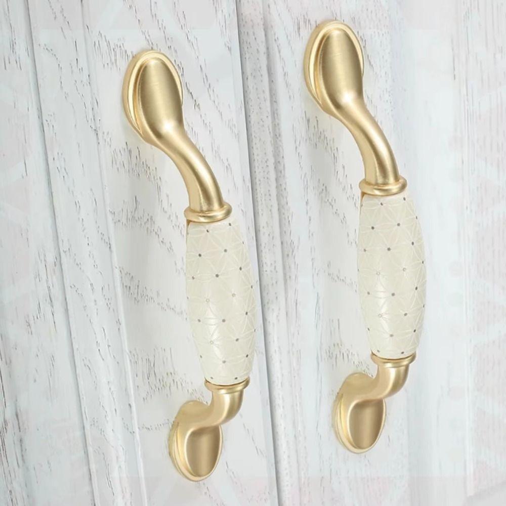 Vintage Furniture Handle Wear Resistant Drawer Knobs Durable Wardrobe Door Pulls  Shoe Cabinet