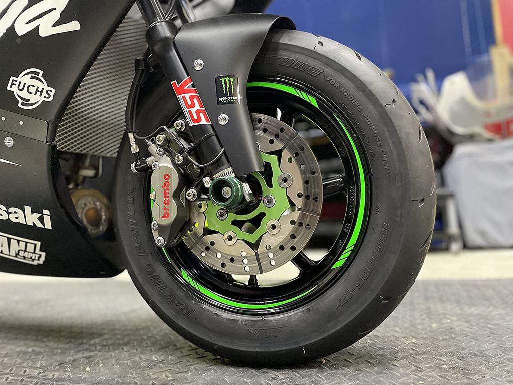 AXXL 12" Wheel Rim Sticker STD2 (Silver) for Grom NSR50 NSF100 Z125 Monkey 125 Ape Signus etc