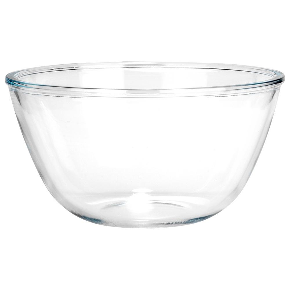 Glass salad bowl 17 cm, 1 l 2 pcs.