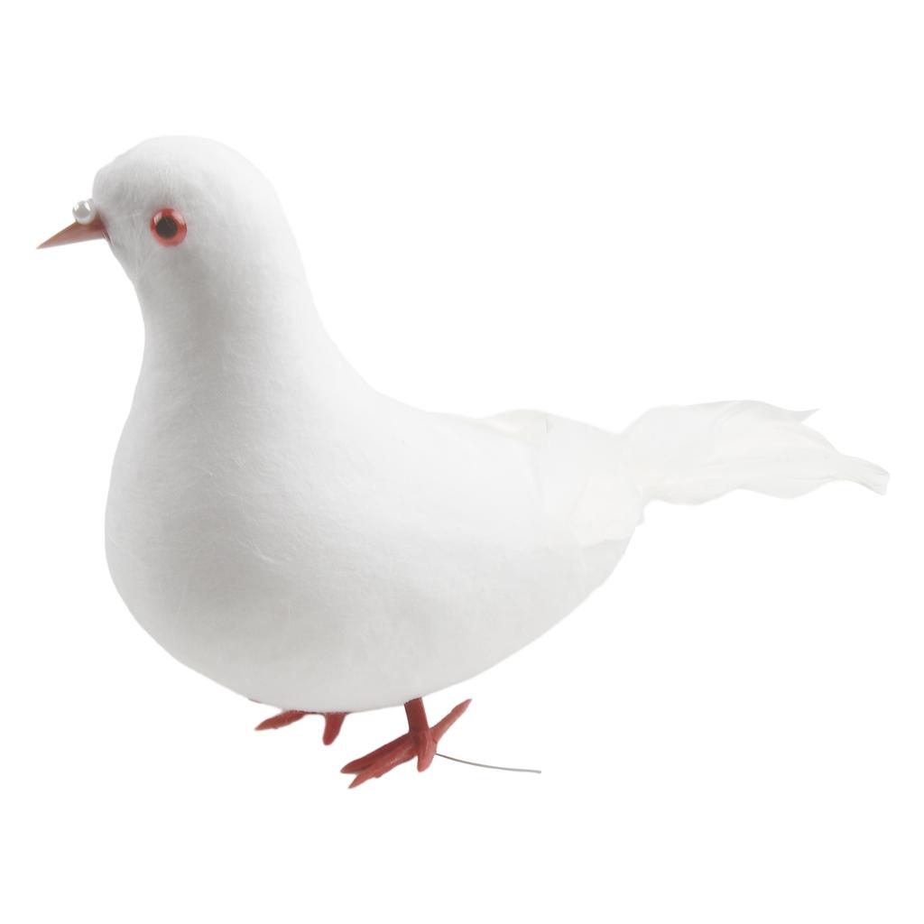 4 Artificial Plastic Flying Doves Birds for Home Decoration Wedding Photography Props and Educational Collection