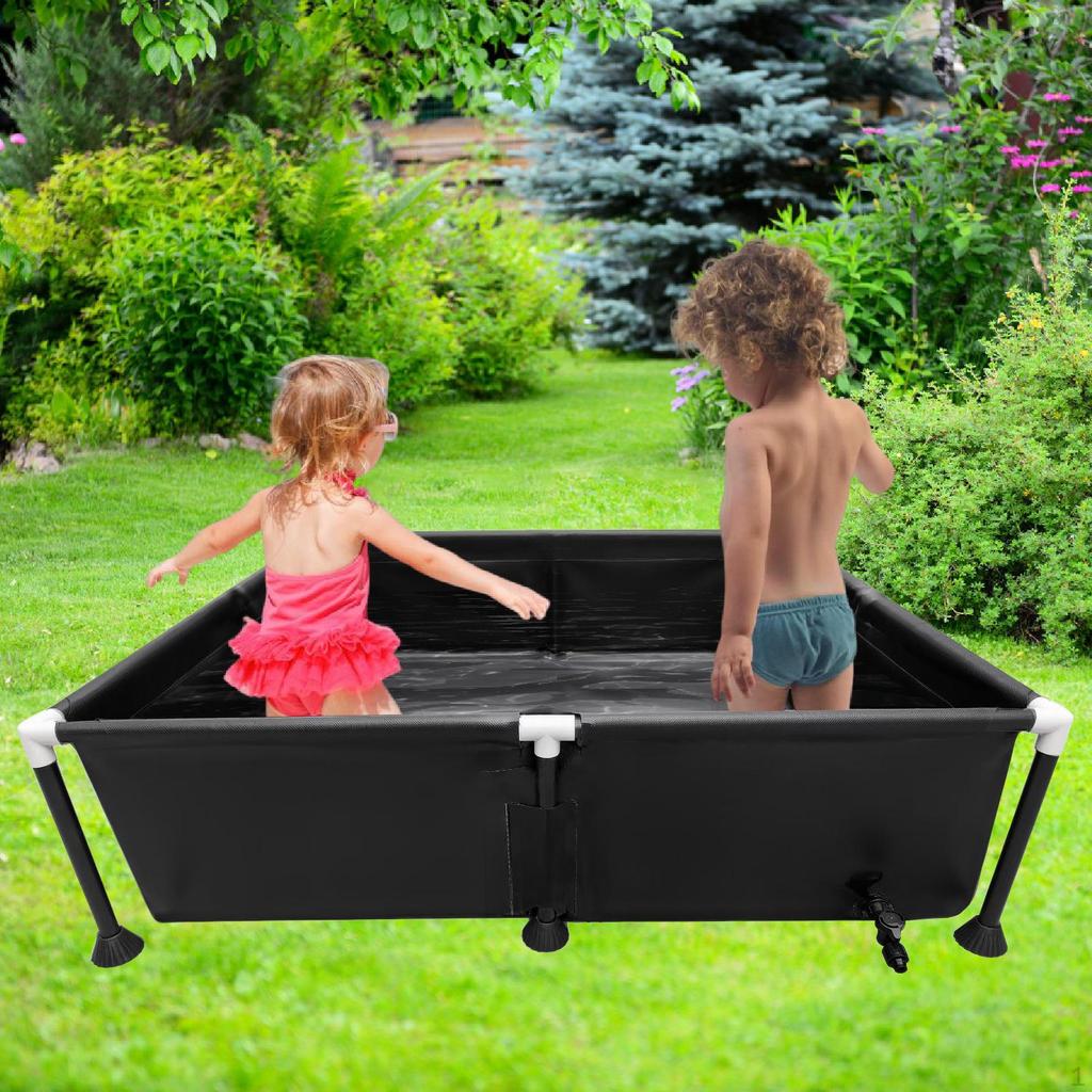 Dog Pool Pet Water Games Heavy Duty Portable Bath Tub Non Slip Bathing Outdoor Cats Pets