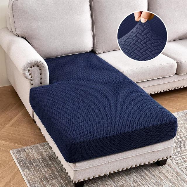 Jacquard Stretch Sofa Cushion Covers Soft Pure Sofa Seat Slipcover For Home Hotel Washable Elastic L-Shaped Furniture Protector