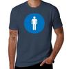 Male Toilets Signage Icon (Request Different Colours) Tshirt Basic Short Sleeve Tshirt For Unisex