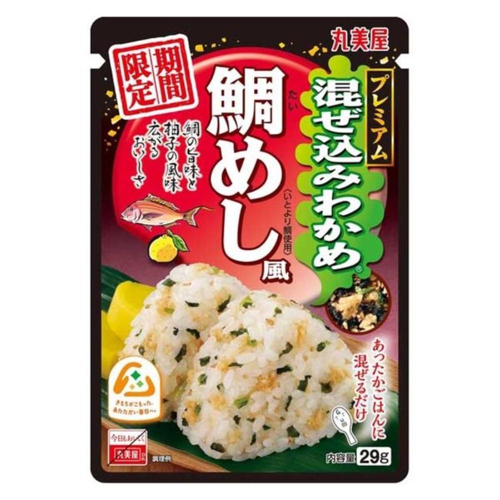 Japan MARUMIYA Premium Mixed Wakame (Salmon Scallops / Sea Bream Style) 29g