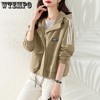 Spring and Autumn Women's Short Jacket Fashion Windbreaker Casual Jacket Short Coat
