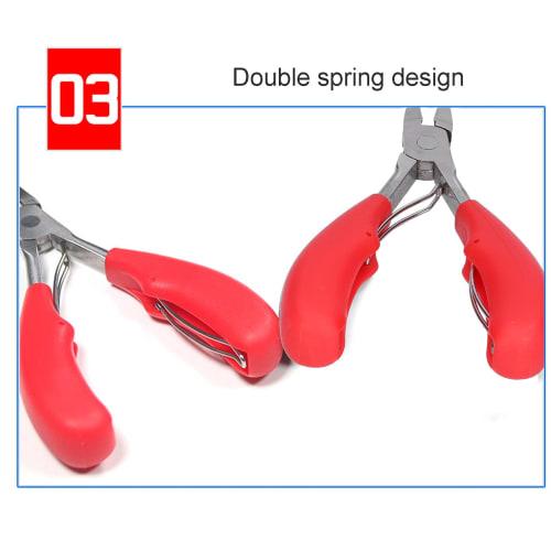Pig Teething Pliers, Ergonomic Pig Clippers for Cutting Baby Teeth of Small Animals like Piglets and Rabbits (Red)