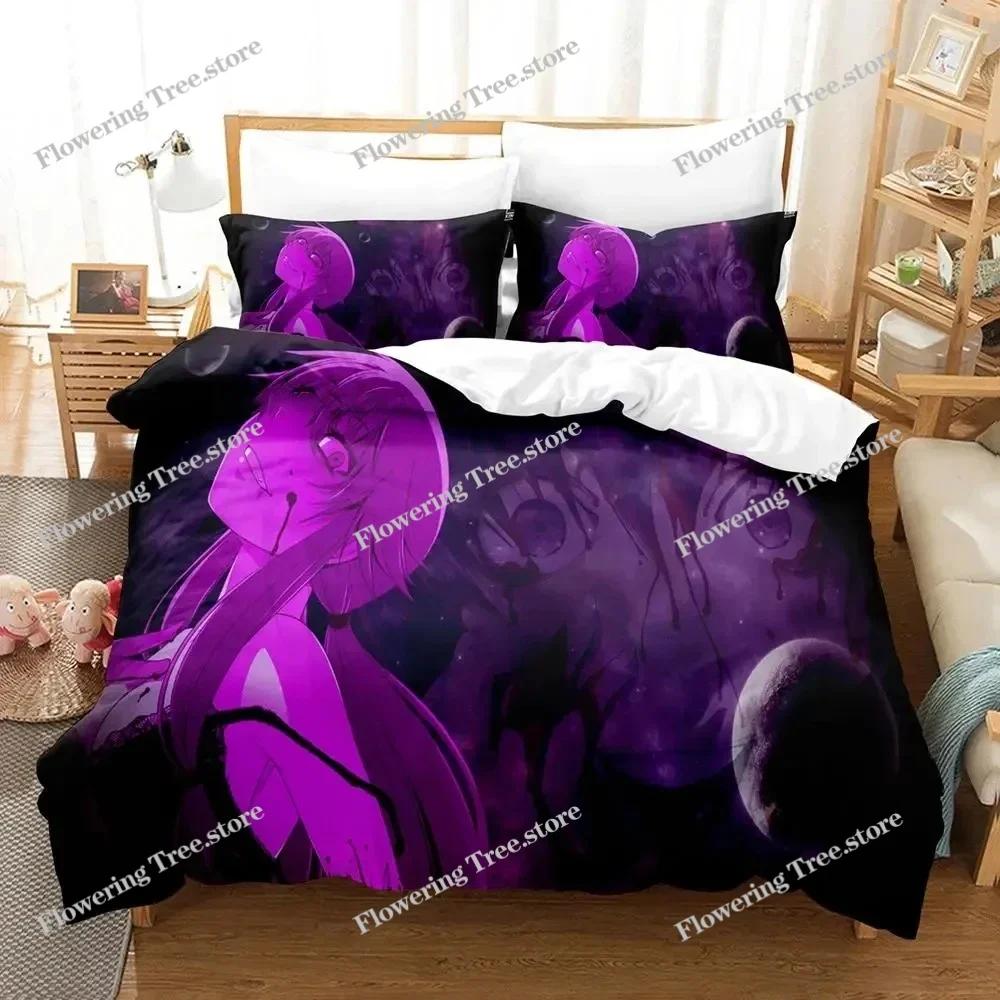 Anime Future Diary Yuno Gasai Bettwäscheset Jungen Mädchen Twin Queen Size Bettbezug Kissenbezug Bett Kinder Erwachsene Heimtextilien
