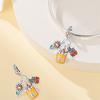 Original S925 Silver Plated Autumn Maple Leaf Pumpkin Camera Charm Beads Fit DIY Bracelet Fine Birthday Jewelry Gifts