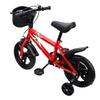 Kids Bike Adjustable Height 12 Inch Bike with Training Wheels Basket Pedals for 3 to 6 Years Old Boys Girls