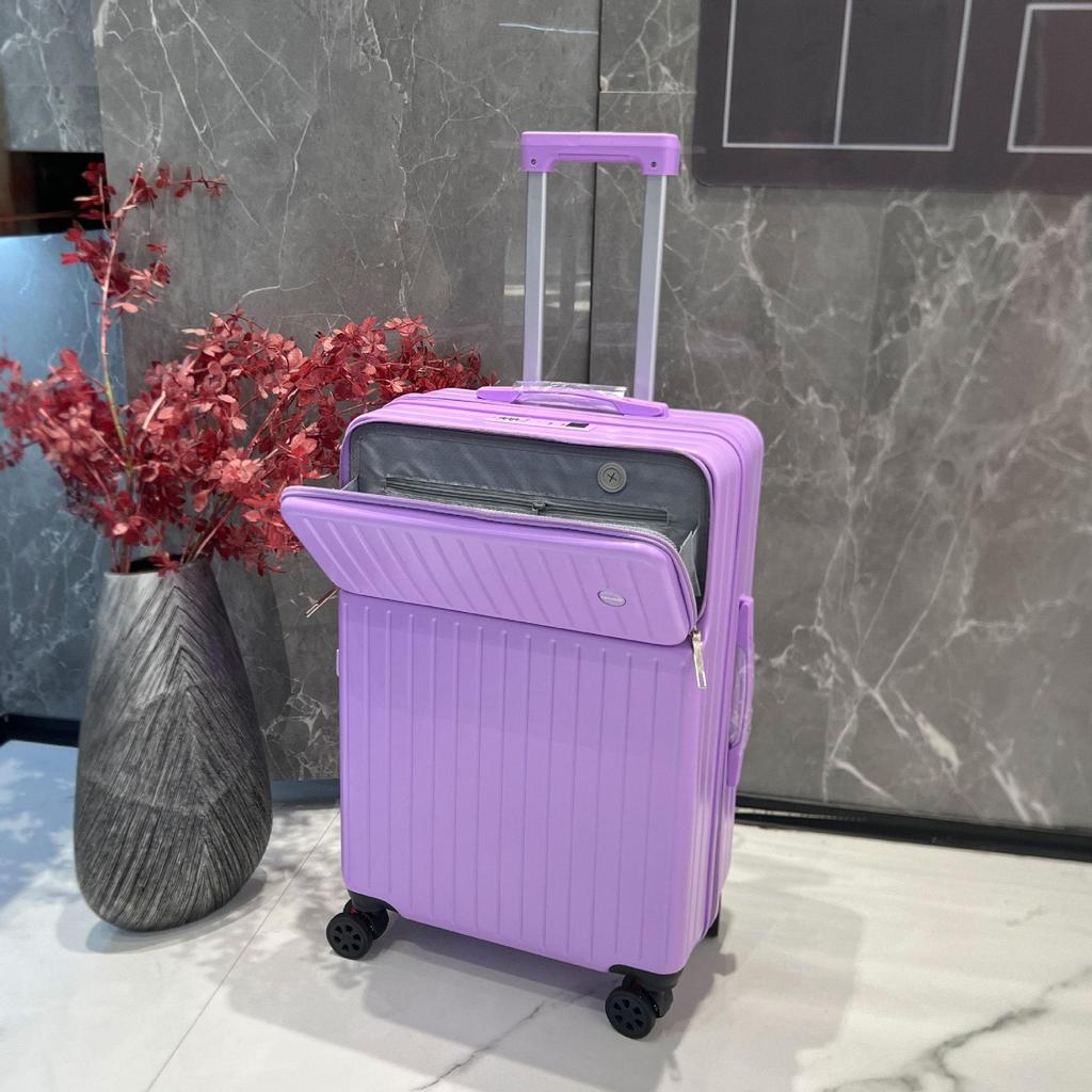 Stylish, Durable Large Capacity Trolley Case with Front Opening & TAS Lock