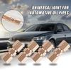 Racorduri universale din alamă pentru furtunuri de frână automate 3/16 ", conducte de frână de export, fitinguri de unire a țevilor, conector drept din alamă, accesorii auto