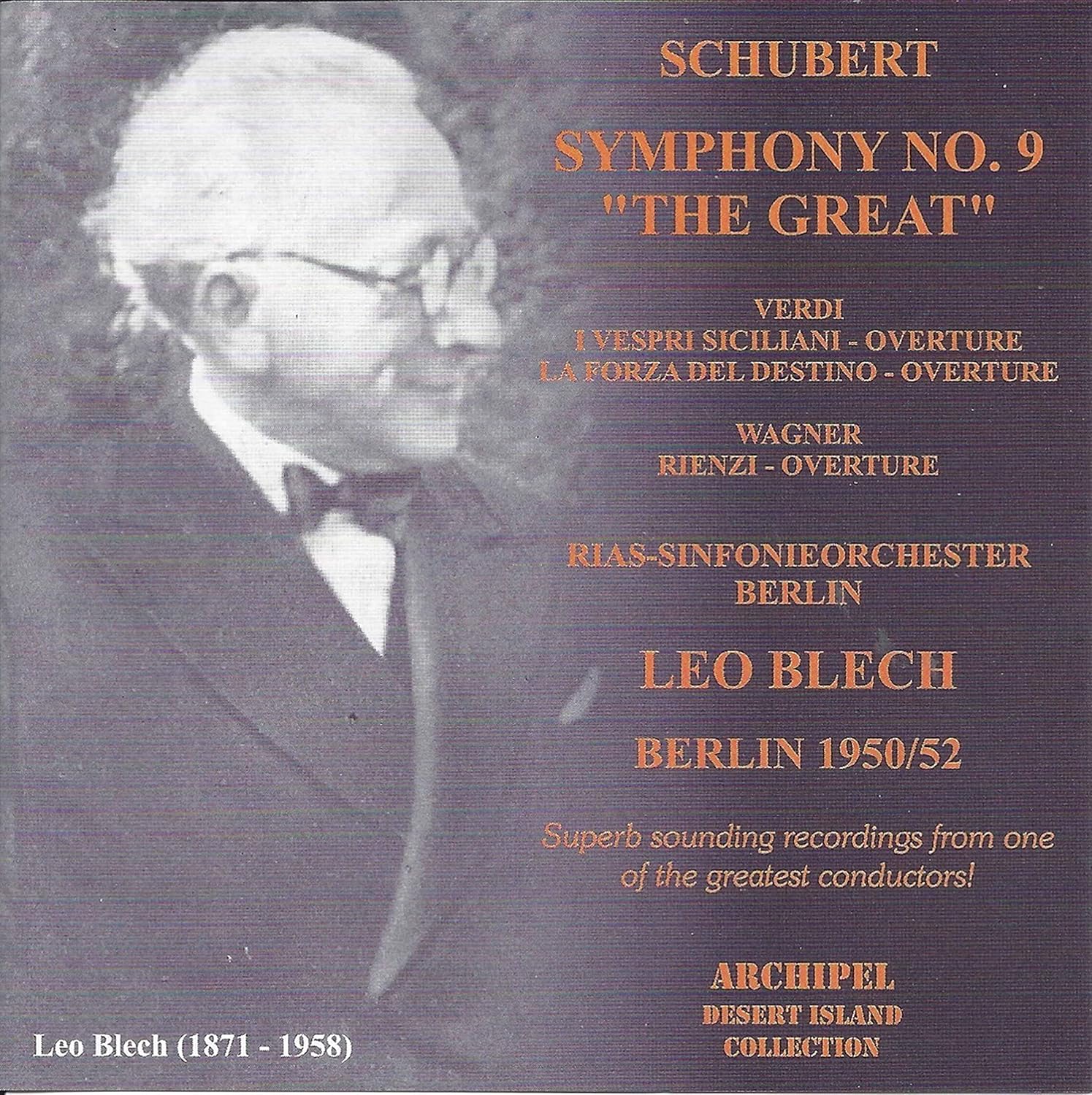 

CD SCHUBERT / BLECH - Schubert/Verdi/Wagner: Orchest ARPCD0156 Germany Classical Used