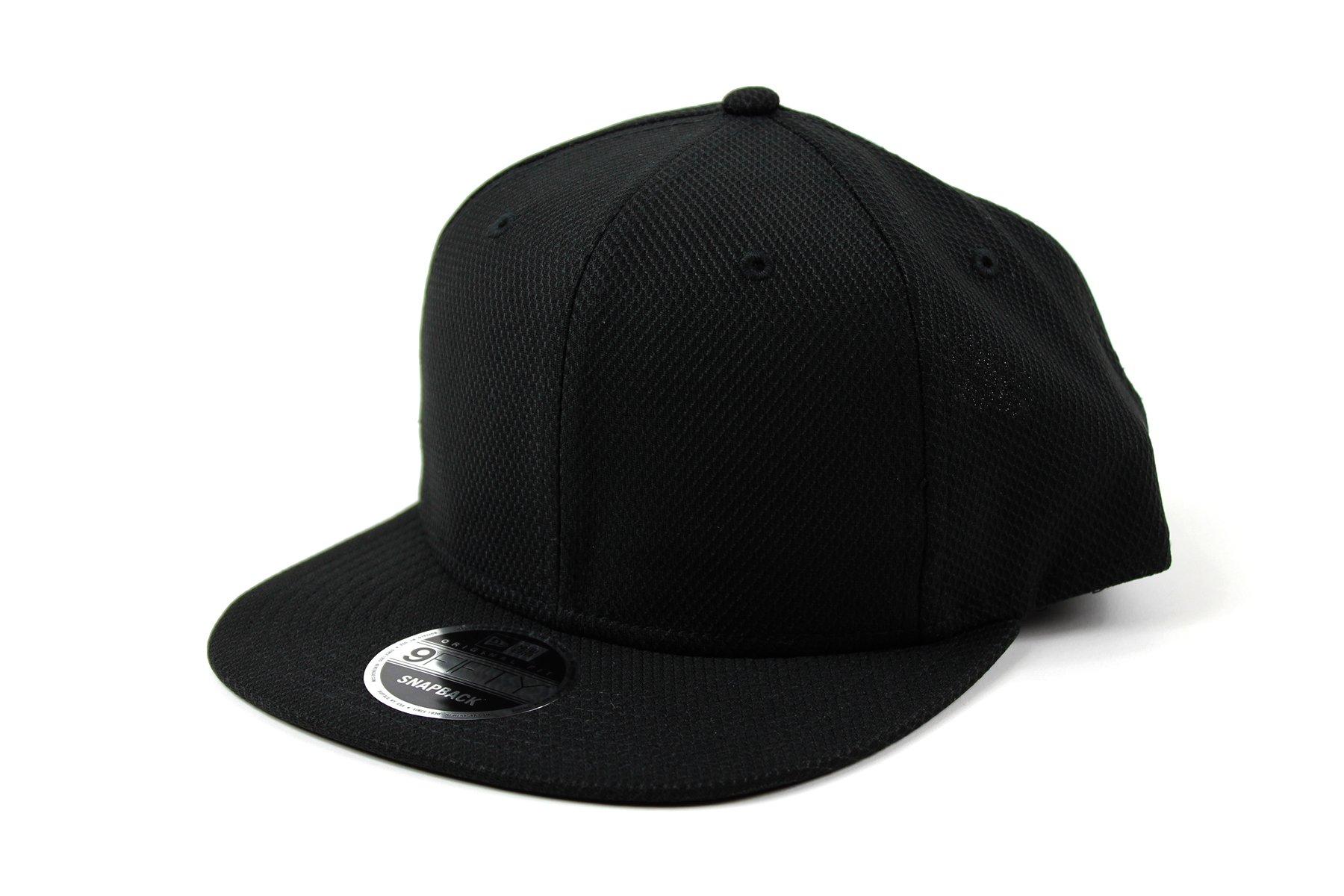 

New Era Diamond Era Black Snapback Flat Cap for Men and Women чёрный