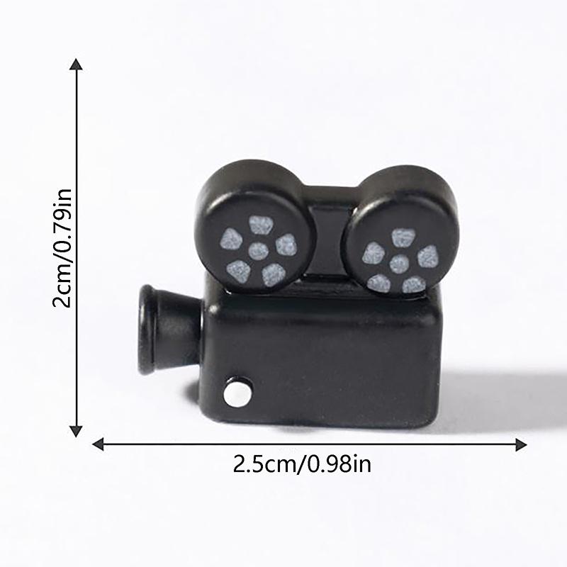 5Pcs Cute Landline Radio Retro Items Micro Landscape Ornaments Home Desktop Decor Dollhouse Toys Car Diy Accessories Kids Gifts