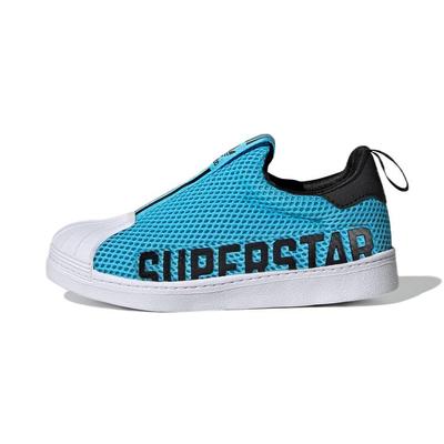 Originals Superstar 360 X Mesh Lässige Rutschfeste Robuste Low-Top Kinder Skateschuhe Kinder Sneaker Blau GX3248