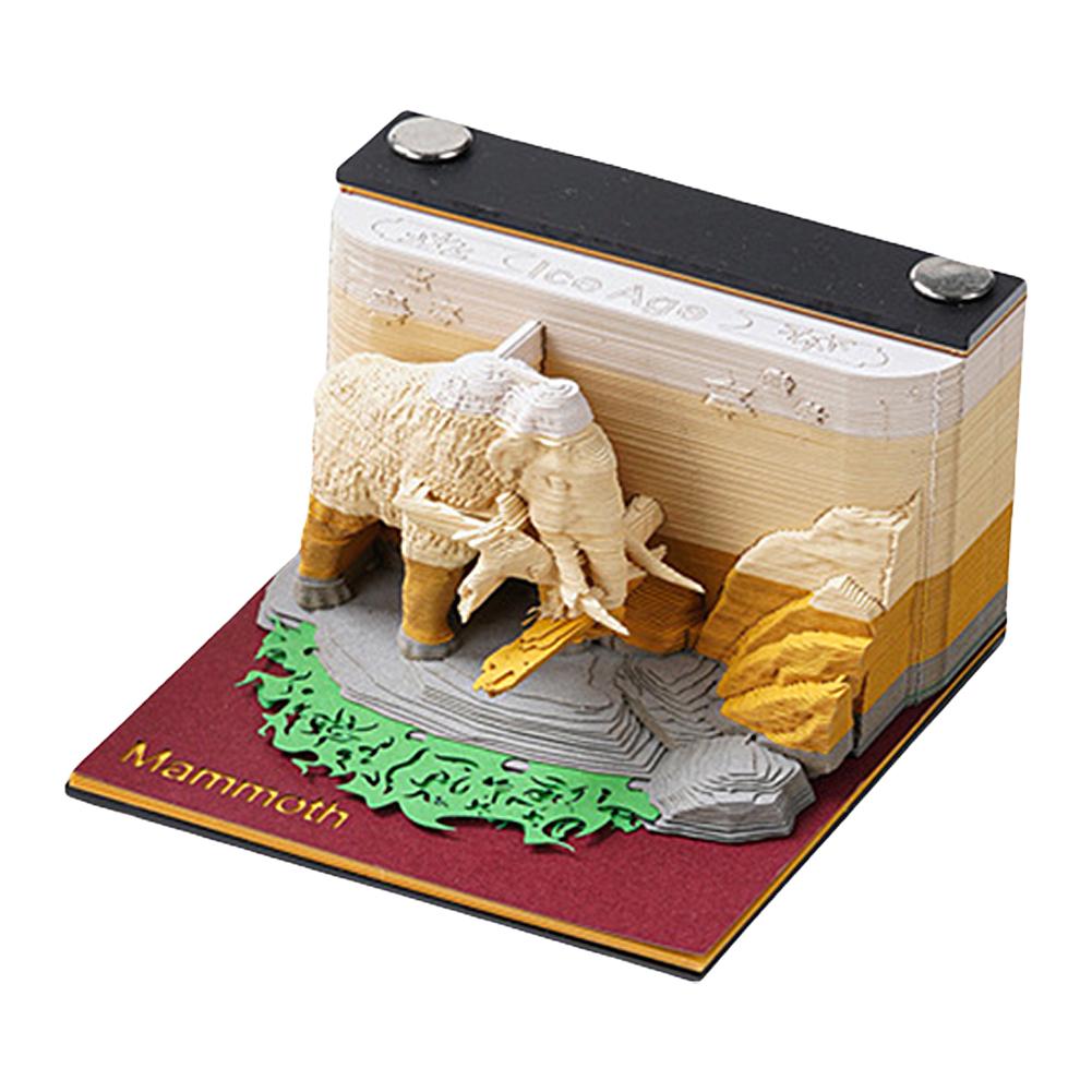 2025 Tear Away Calendar Panoramic Hand-Torn Paper Carving 3D Art Calendar Paper Carving 2025 Calendar Memo Pad Desktop Ornaments