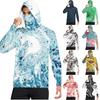 Camiseta Casual con Capucha de Manga Larga para Hombre con Protección Solar