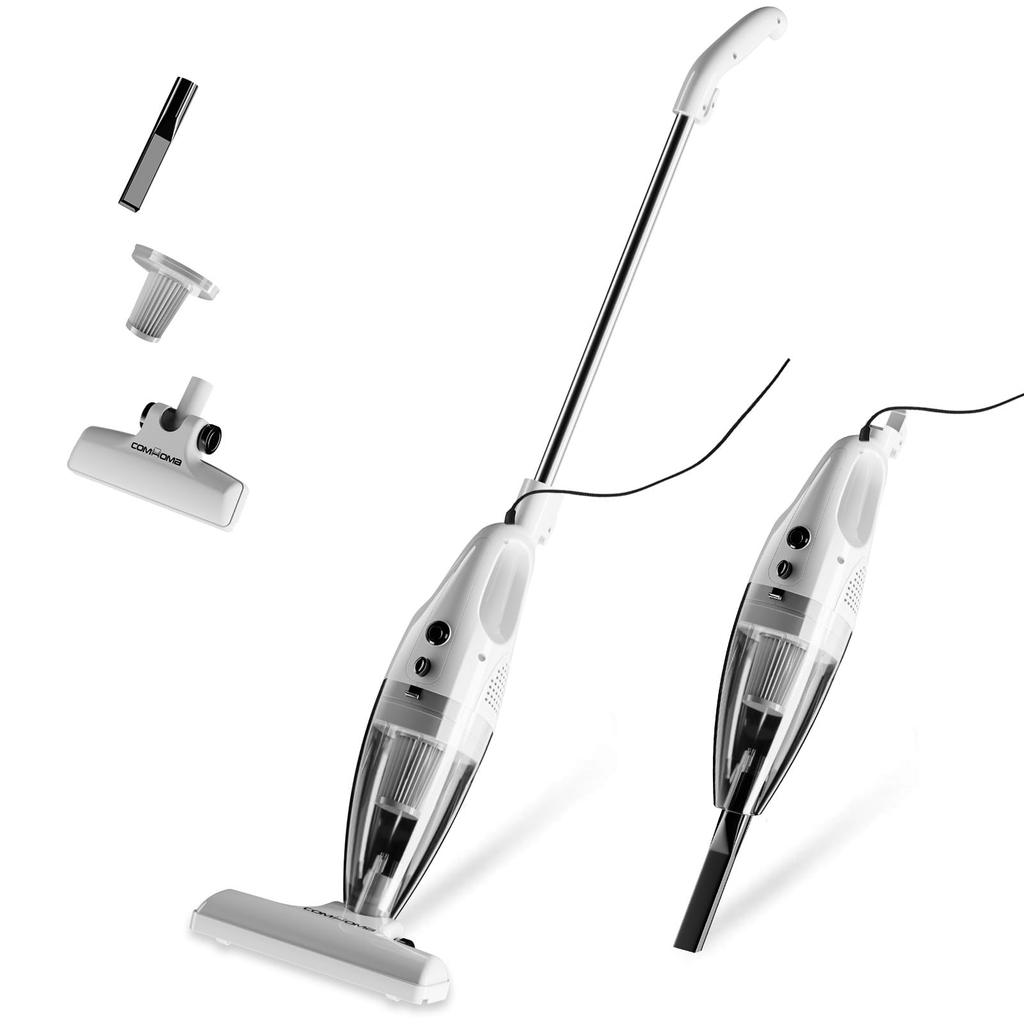 COMHOMA Corded Handheld Vacuum Cleaner with Cyclone Powerful Perfect for No Charging Easy Stick Suitable for Hard and PSE HEPA Function, 2-Way