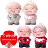 Longevity God & Goddess Cake Toppers: Happy Birthday Tea-Drinking Grandpa Grandma Elderly Celebration