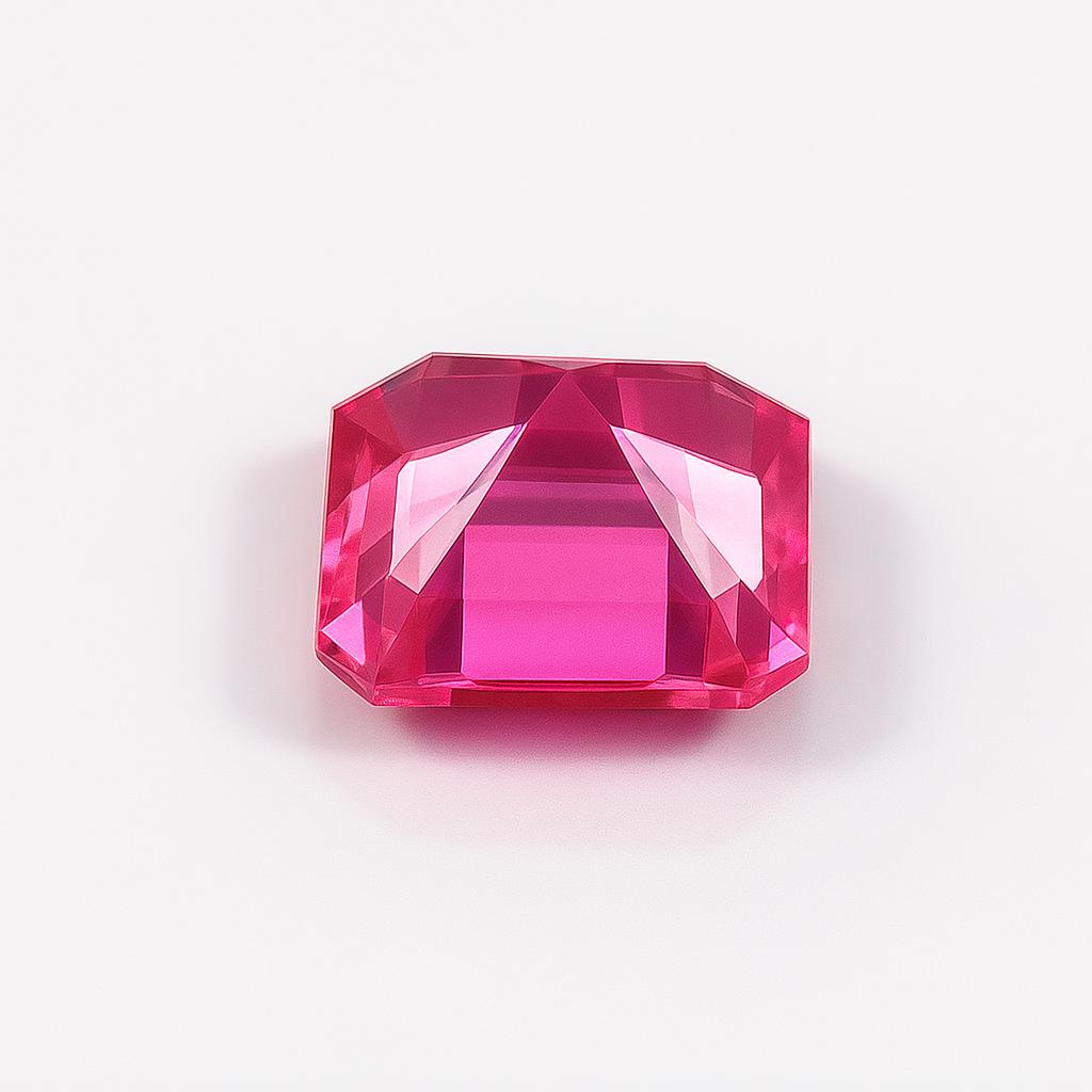 Natural Pink Sapphire Loose Gemstone 9.35 ct Emerald Cut September Birthstone for Gem Collections