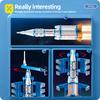 TOYLINX 133PCS Space Rocket Building Blocks STEM Toy Movable Launch Construction Set Gift for Kids Boys Girls