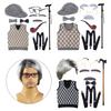 Grandpa Costume Set Old Man Costume Outfit Kids 100 Days of School Costume Set