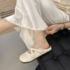 2025 summer and autumn new outer wear fairy casual half drag female fashion round head flat bottom bag head half slippers female
