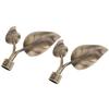 Curtain Recess Brackets Drapery Pole Ornament For 22mm Poles