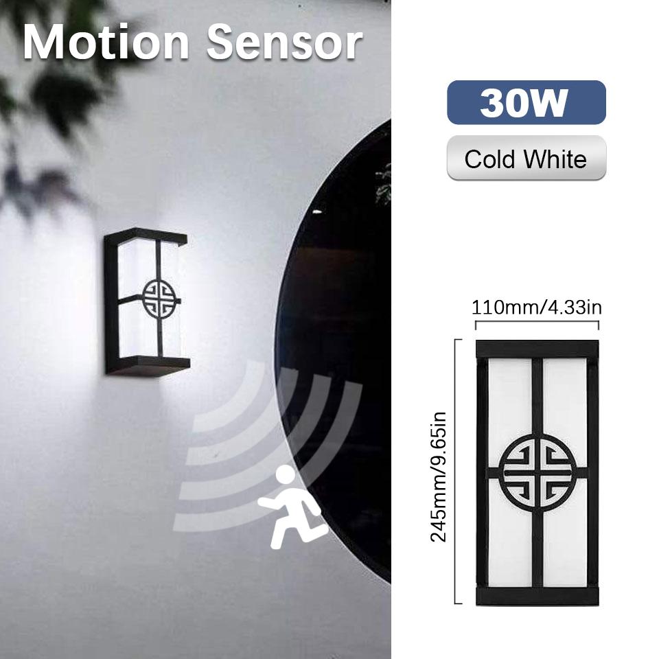 LED Wall Light Outdoor Presence Sensor Lamp Waterproof AC85-265V LED Wall Light Stairs Garden Porch Balcony For Home Accessories