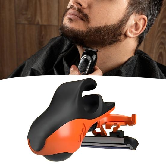 Manual Fast Bald Hair Clipper Ergonomic Bald Razor Compatible with HB4/HB6 Blades Portable Scalp Facial Hair Trimmer Travel-Friendly Haircut Kit