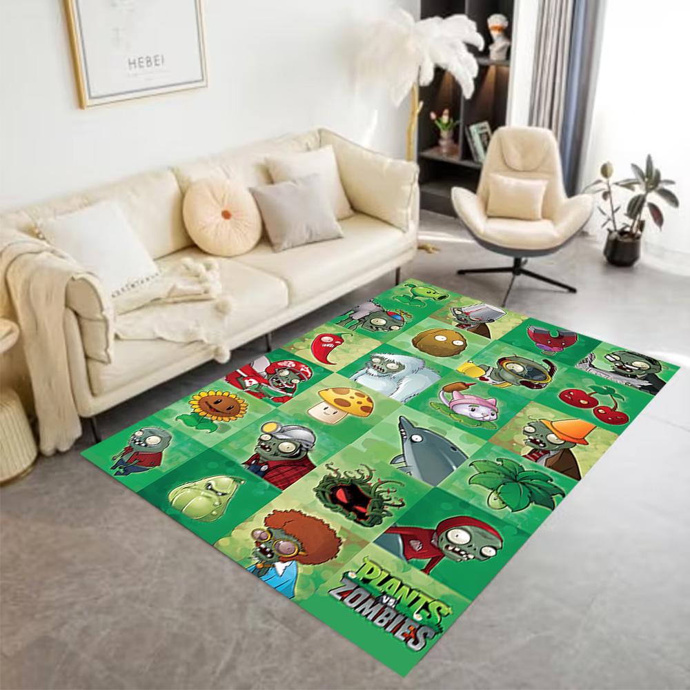 Zombie Plants Party Floor Mat Perfect for Decorate room Entryway Bedrooms Dining Room Antislip Carpet Decorate Offices Spiritual Gift
