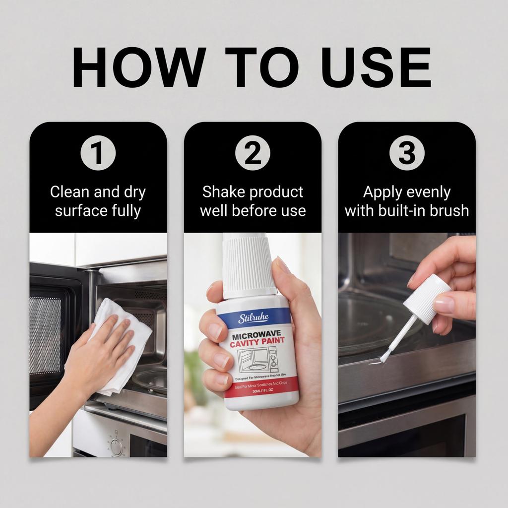 Stilruhe special paint for microwave oven cavity. Daily household easy-to-use microwave oven internal gap repair paint