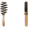 Bristle Pine Cone Pig Comb: Anti-Static Fluffy Hair Care & Scalp Massage Comb for Nourishing, Straightening & High Skull Top Styling.