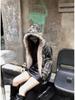Women's 2024 Winter Retro Camouflage Hooded Cotton Jacket - Thickened & Padded