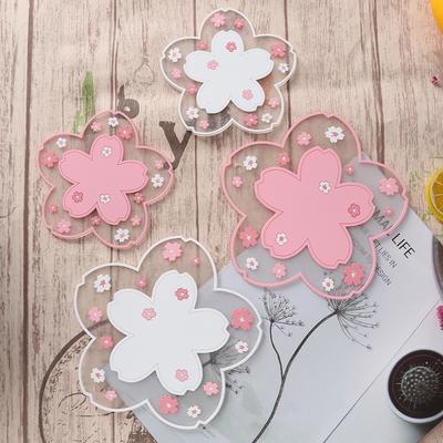 Spersonalizowana podkładka z kwiatem wiśni Podkładka izolacyjna Cute Girl Heart Pad Pot Pad