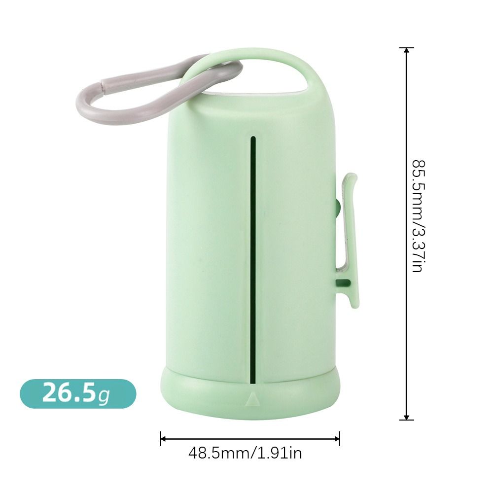 PP+PE Dog Poop Bag Dispenser Hanging/Clip Visible Window Puppy Waste Bag Holder Portable With Hook Pet Garbage Bags Storage