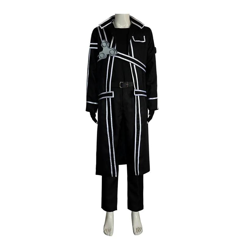 Anime Sword Cos Kirito Kazuto Kirigaya Cosplay Costume Art Online Jacket Shirt Pants High Quality Any Size Outfit For Women Men