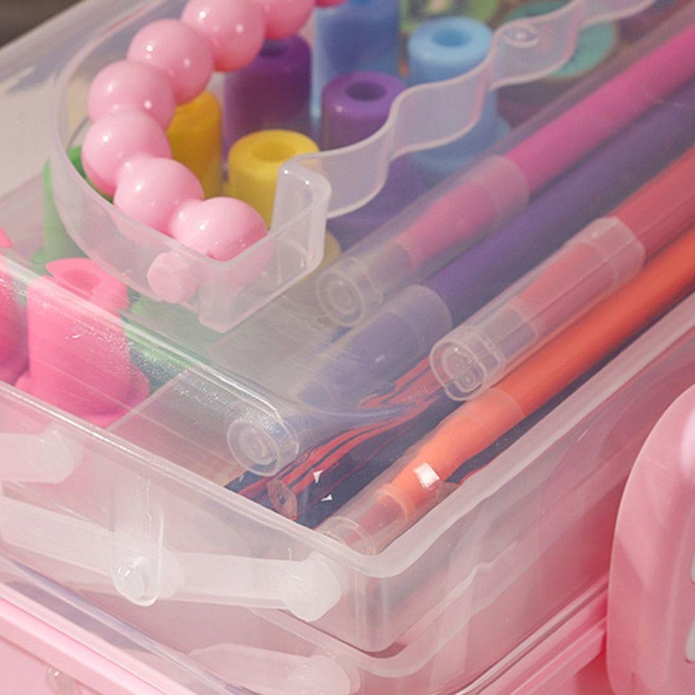 Foldable Hairpin Storage Box Large Capacity Hair Accessories Organizer  Children Girls