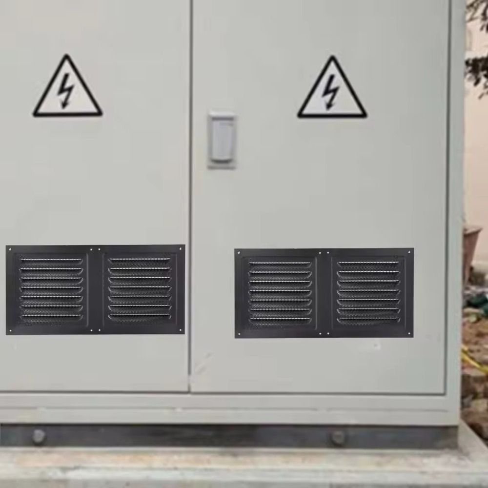 Stainless Steel Metal Vent Cover Built-in Insect Screen White Black Grille Cover Square Louver Air Vents Grille