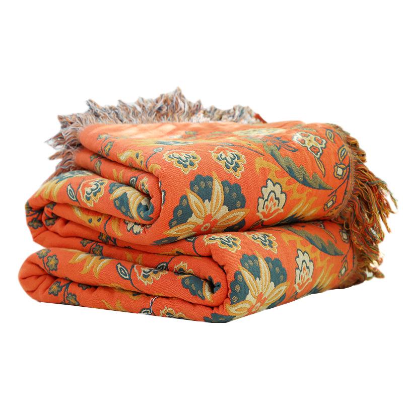 High-End Pure Cotton Sofa and Bed Cover: Summer Quilt, Nap Blanket, Multi-Functional Bed Sheet.