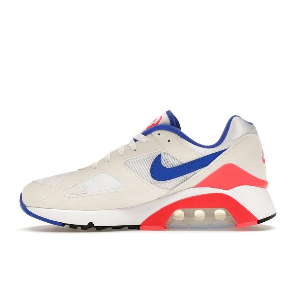 Nike Air Max 180 Ultramarine 2024 Unisex Sneakers White Solar-Red Black FJ9259-100