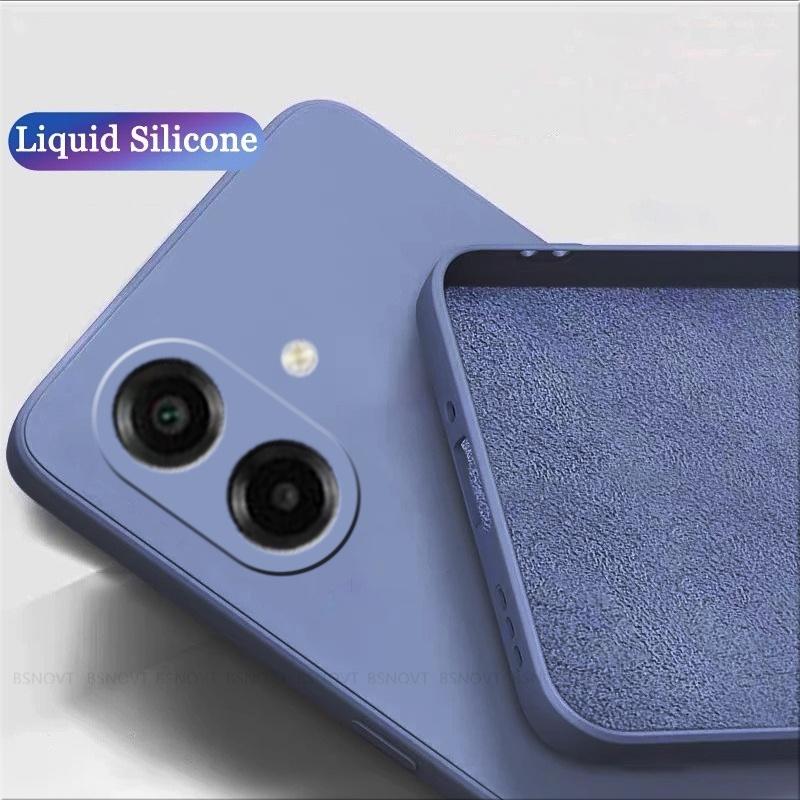 Pro Samsung A07 Pouzdro Kryt Samsung Galaxy A07 Capas Zadní Nárazník Telefonu Originální Tekutý Silikon Měkké TPU Fundas Samsung A07 A 07