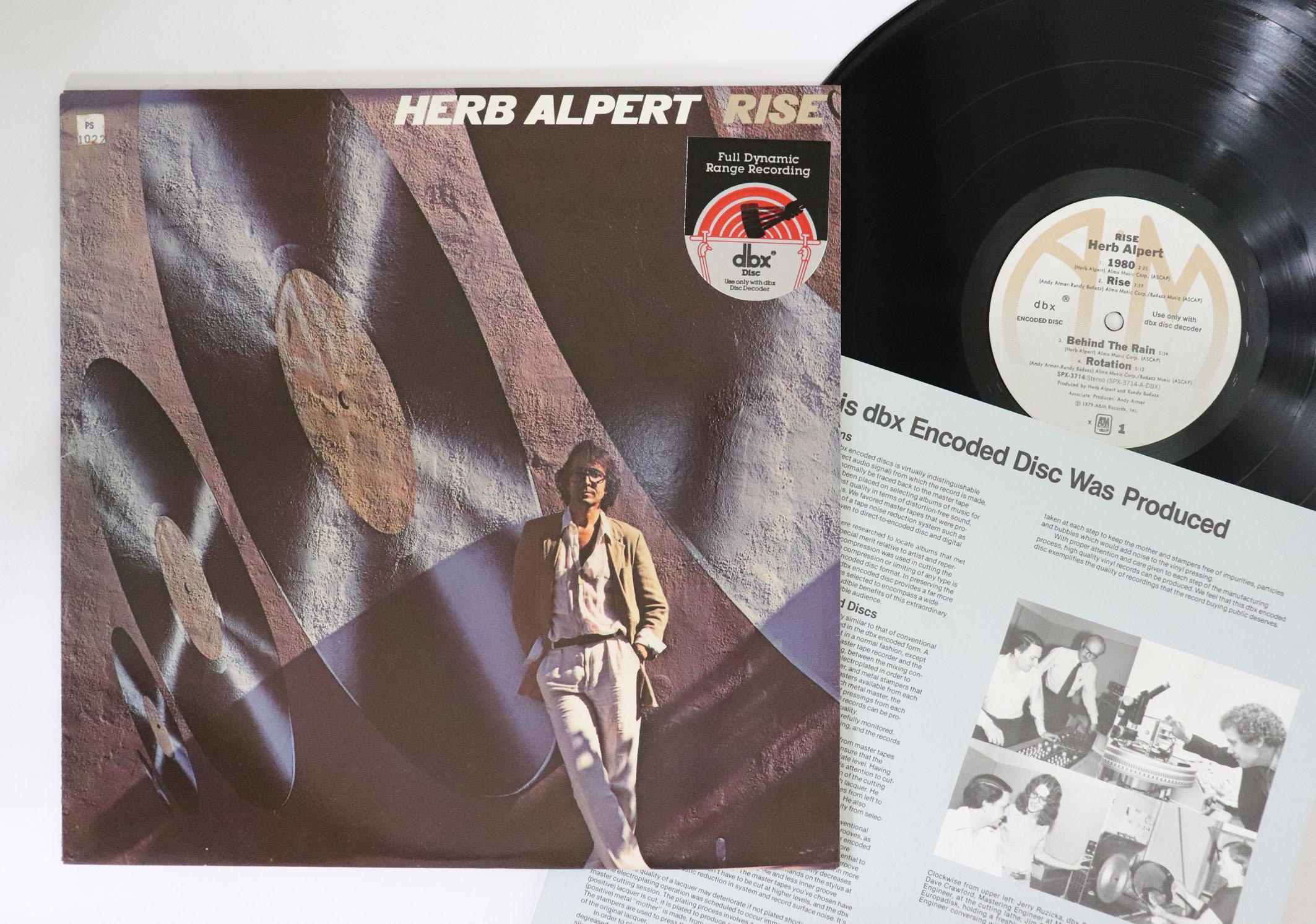 

LP Record HERB ALPERT Rise SPX3714 AM 1979 US Jazz Used