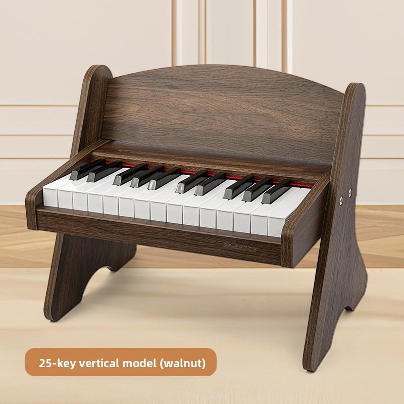 Wooden Children s 25-key Electronic Organ Beginner s Entry Toddler Baby Small Piano Boys and Girls Toys Birthday Gift